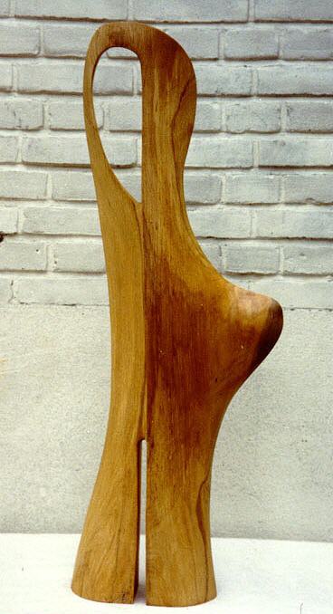 1983 De Dans, eiken (80 x 25 x 9 cm)